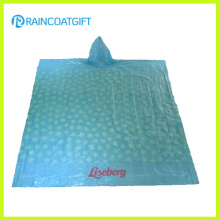 Promotional Printed PE Rain Poncho (RPE-005)